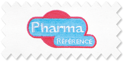 Broderie logo Pharma Référence